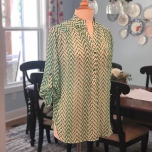 Chevron pattern blouse